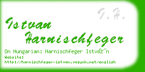 istvan harnischfeger business card